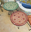 Customizable handmade complicated mosaic outdoor bistro table moroccan style home decor