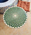 Customizable crafted moroccan pattern outdoor indoor coffee table mosaic table green