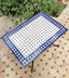 Low rectangular mosaic table for outdoor indoor moroccan style customizable table