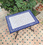 Low rectangular mosaic table for outdoor indoor moroccan style customizable table