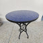 Midnight blue outdoor patio blue table moroccan style home decor