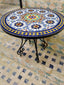 Handmade outdoor indoor mosaic table mid century mosaic table