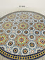 Handmade outdoor indoor mosaic table mid century mosaic table