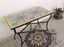 Mid century lowhigh rectangular mosaic table