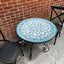 Handmade mosaic table for outdoor indoor mid century moroccan table