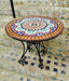 Mid century mosaic table for outdoor indoor