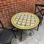 Handmade mosaic art table for outdoor indoor