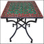 Moroccan outdoor mosaic tile dining table multicolor