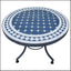 Moroccan outdoor mosaic tile dining table multicolor