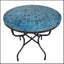 Moroccan outdoor mosaic tile dining table multicolor