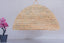 Natural openwork wicker ball pendant light 50 cm