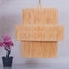 Raffia pendant lampshade