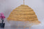 Umbrella-shaped suspension in braided natural fiber doum straw