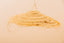 Umbrella-shaped suspension in braided natural fiber doum straw