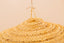 Umbrella-shaped suspension in braided natural fiber doum straw