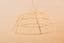 Bell pendant light in raffia Lace lampshade