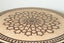 Moroccan outdoor round mosaic tile dining table cream