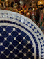 Blue White Arched Moroccan Mosaic Tile Fountain