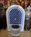 Blue White Arched Moroccan Mosaic Tile Fountain