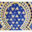 Blue Yellow Moroccan Mosaic Tile Fountain