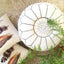 White Pouf Leather