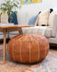 Tan Pouf Leather