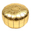 Gold Pouf Leather