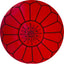 Red Pouf Leather